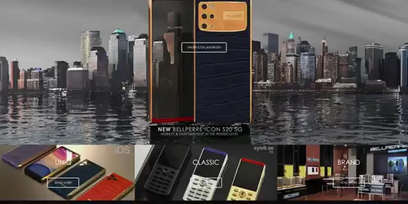 Bellperre Icon Android Phone (Galaxy S20 Ultra gold edition)