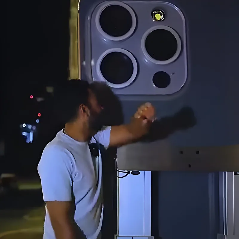 Giant custom iPhone