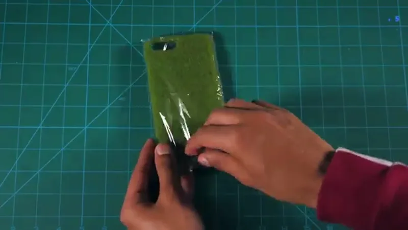 Artificial grass phone case