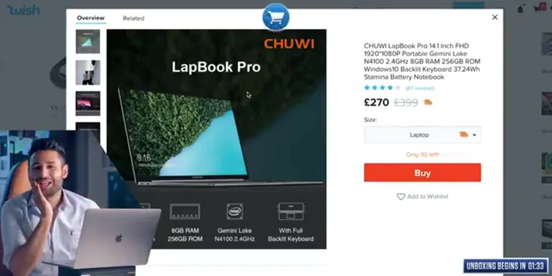 Wish Fake MacBook Pro (Lapbook)