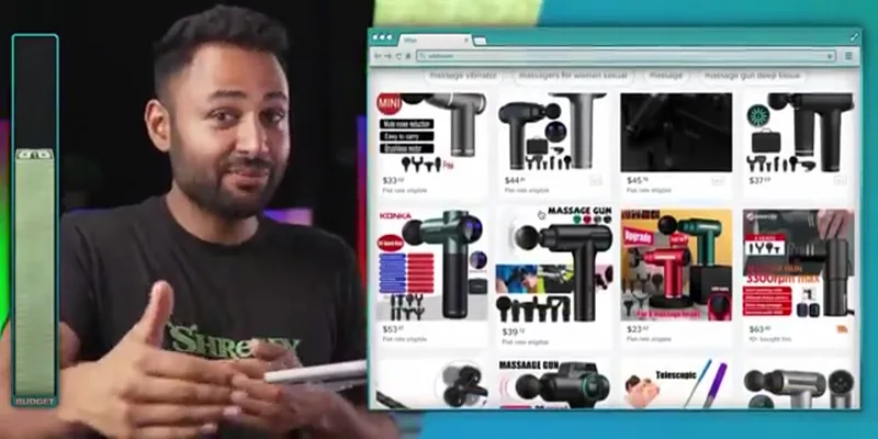 Wish fake Theragun massage gun
