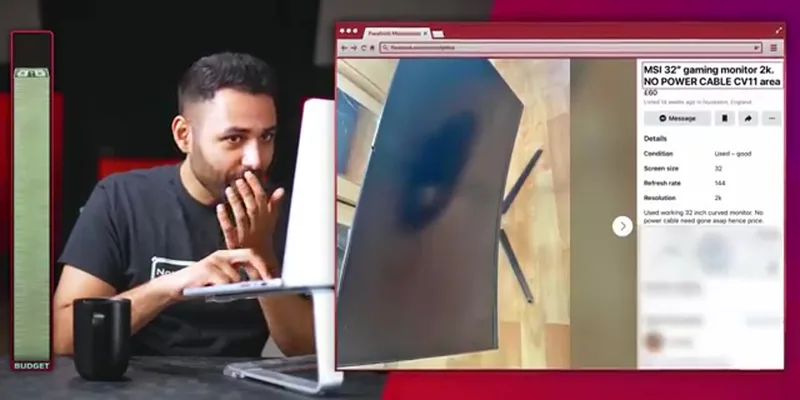Curved 2K Monitor (Facebook Marketplace)