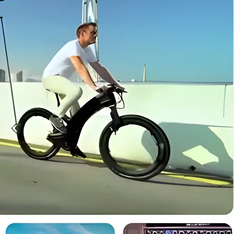 Futuristic Hubless E-Bike