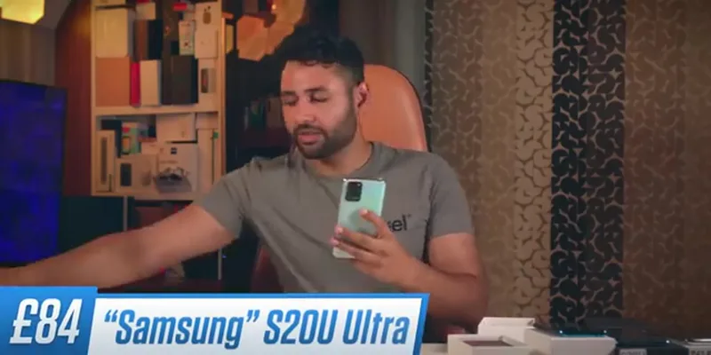 Fake Samsung Galaxy S20 Ultra (Wish, correctly sized)