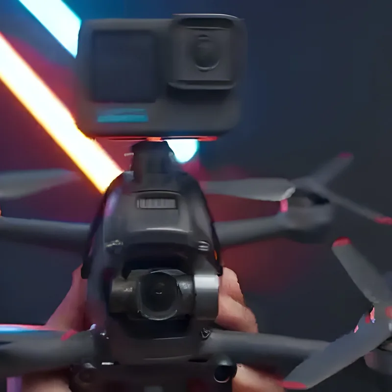 Custom FPV drone with head-tracking gimbal