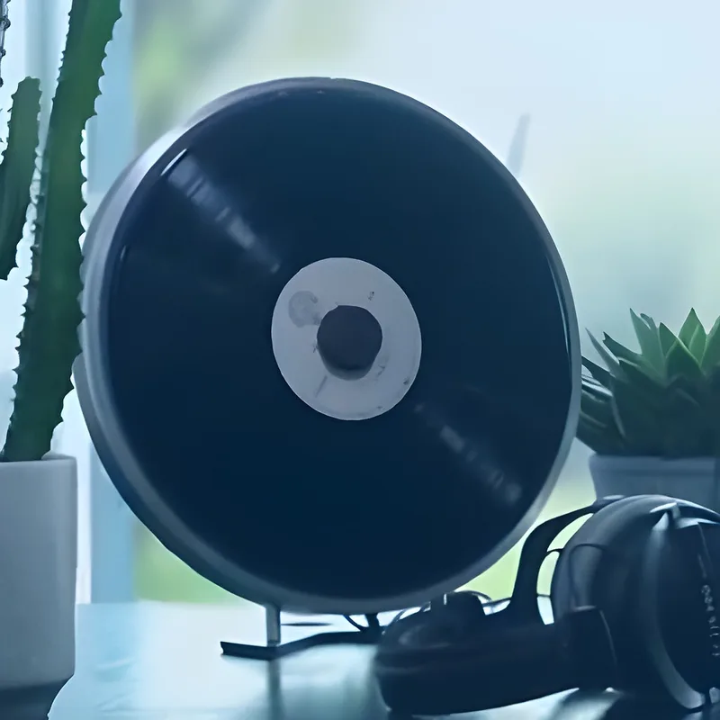 Wheel 2 Black Wheel Record Player