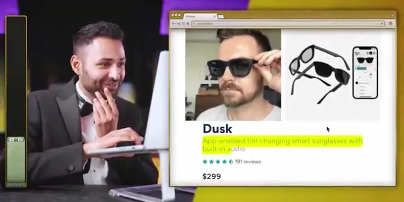Smart tinting audio sunglasses