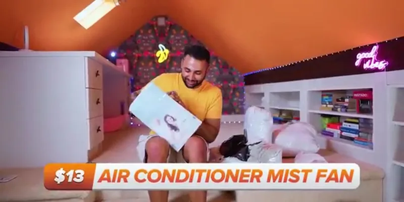 Temu Air Cooler Humidifier Fan