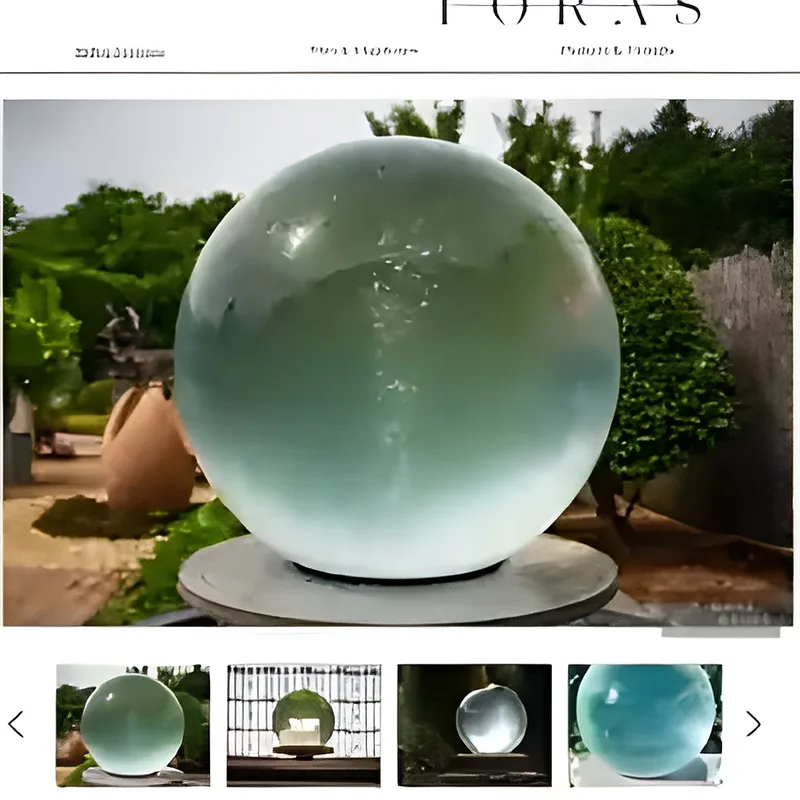 Glass Bubble Water Feature
