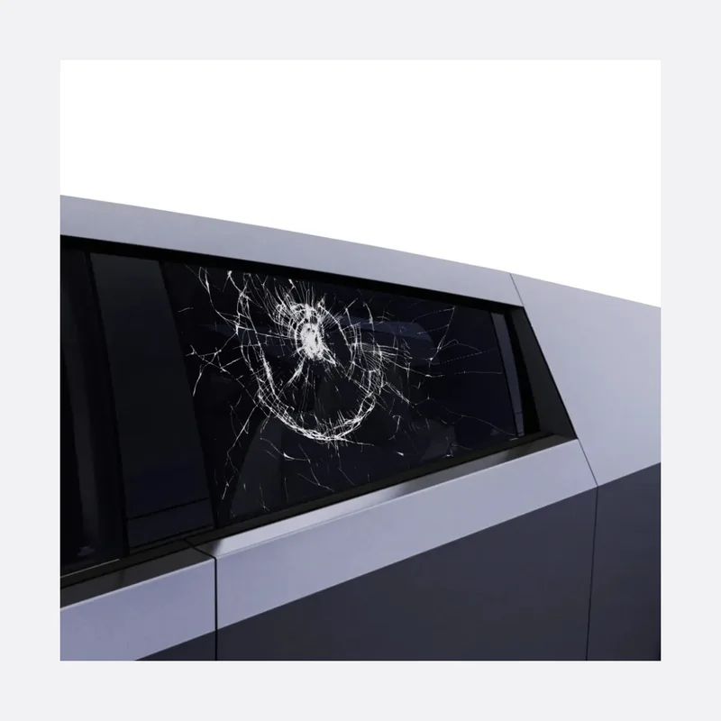 Cybertruck Smashed Window Decal