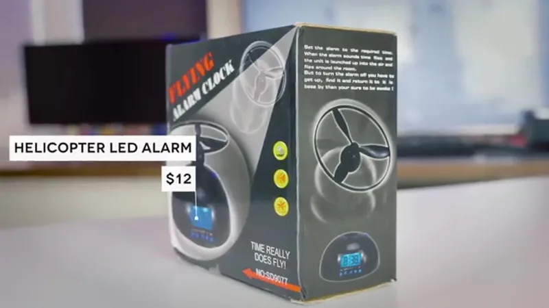 LED Flying Alarm Clock