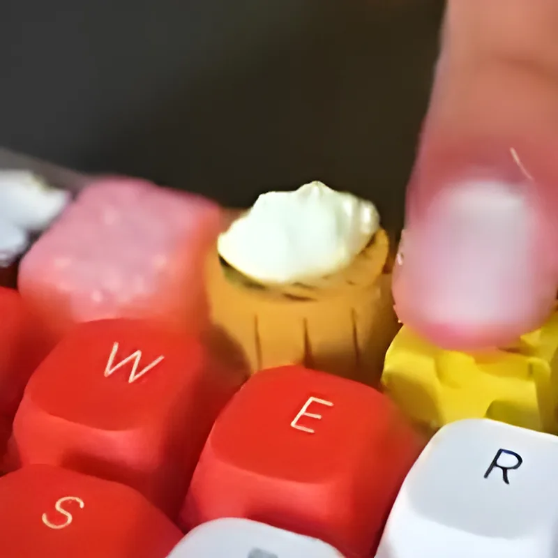 Dumpling keycap with steamer