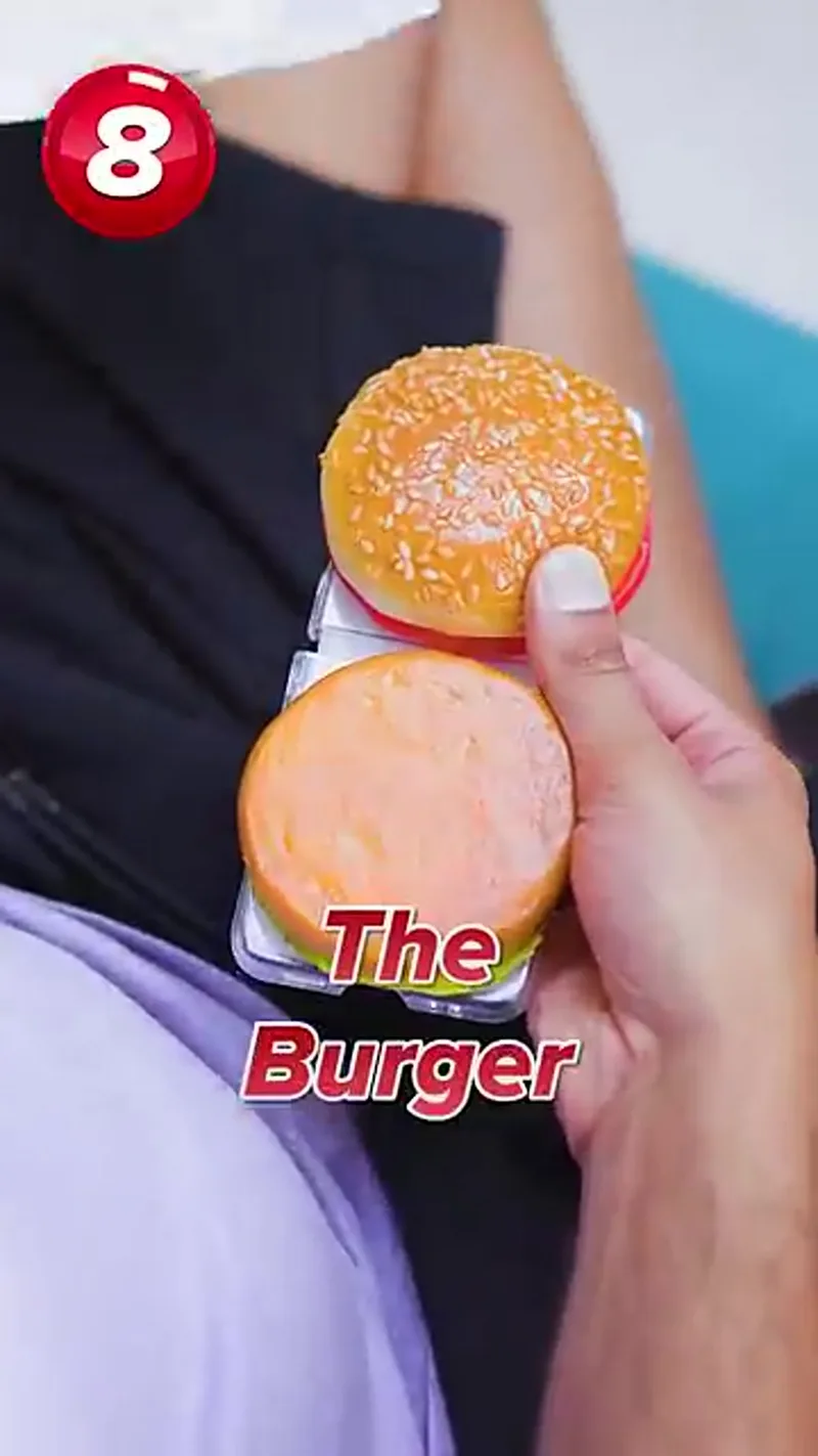 Burger foldable phone case