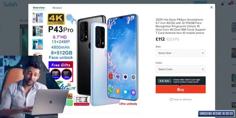 Fake Huawei P43 Pro