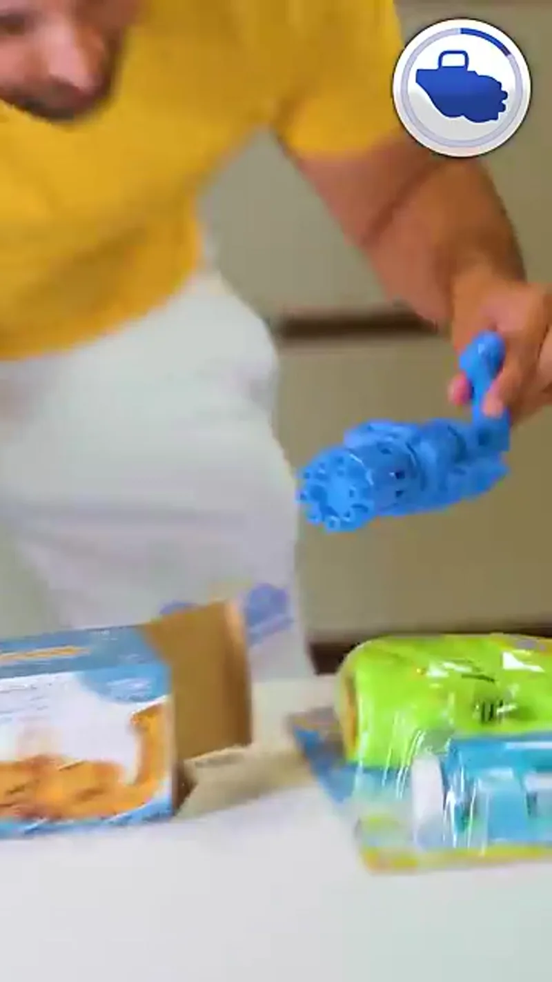 Gatling Gun Bubble Machine