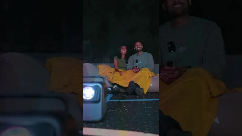 I made the dream outdoor movie night